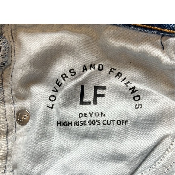 Lovers and Friends Devon High Rise 90s Cut Off Jean Shorts - Picture 6 of 12